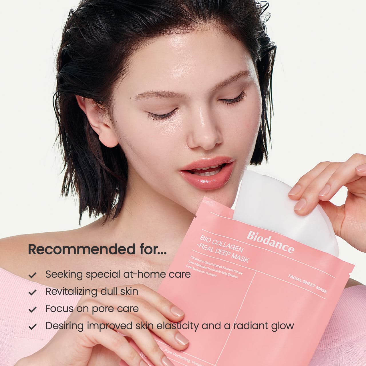 Recommended for dull skin, pore care and improved elasticity